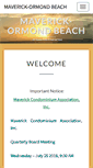 Mobile Screenshot of maverickormondbeach.com