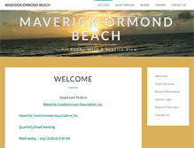 Tablet Screenshot of maverickormondbeach.com